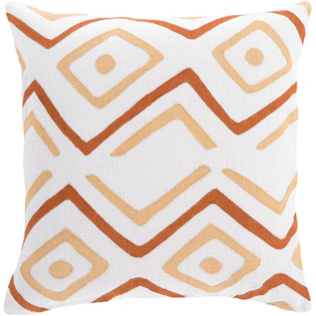 Nairobi Beige/Rust/Ivory Pillow