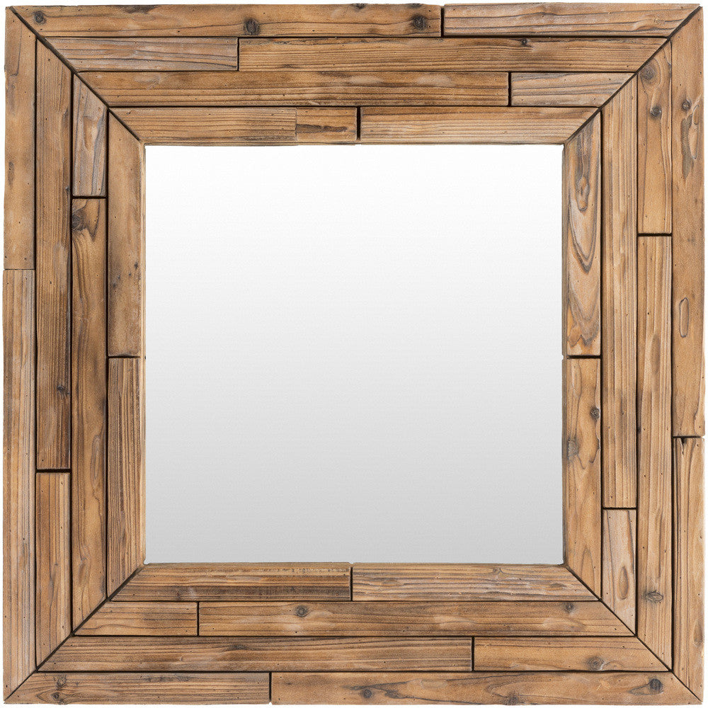 Northwood Light Brown 31x31 Wall Mirror