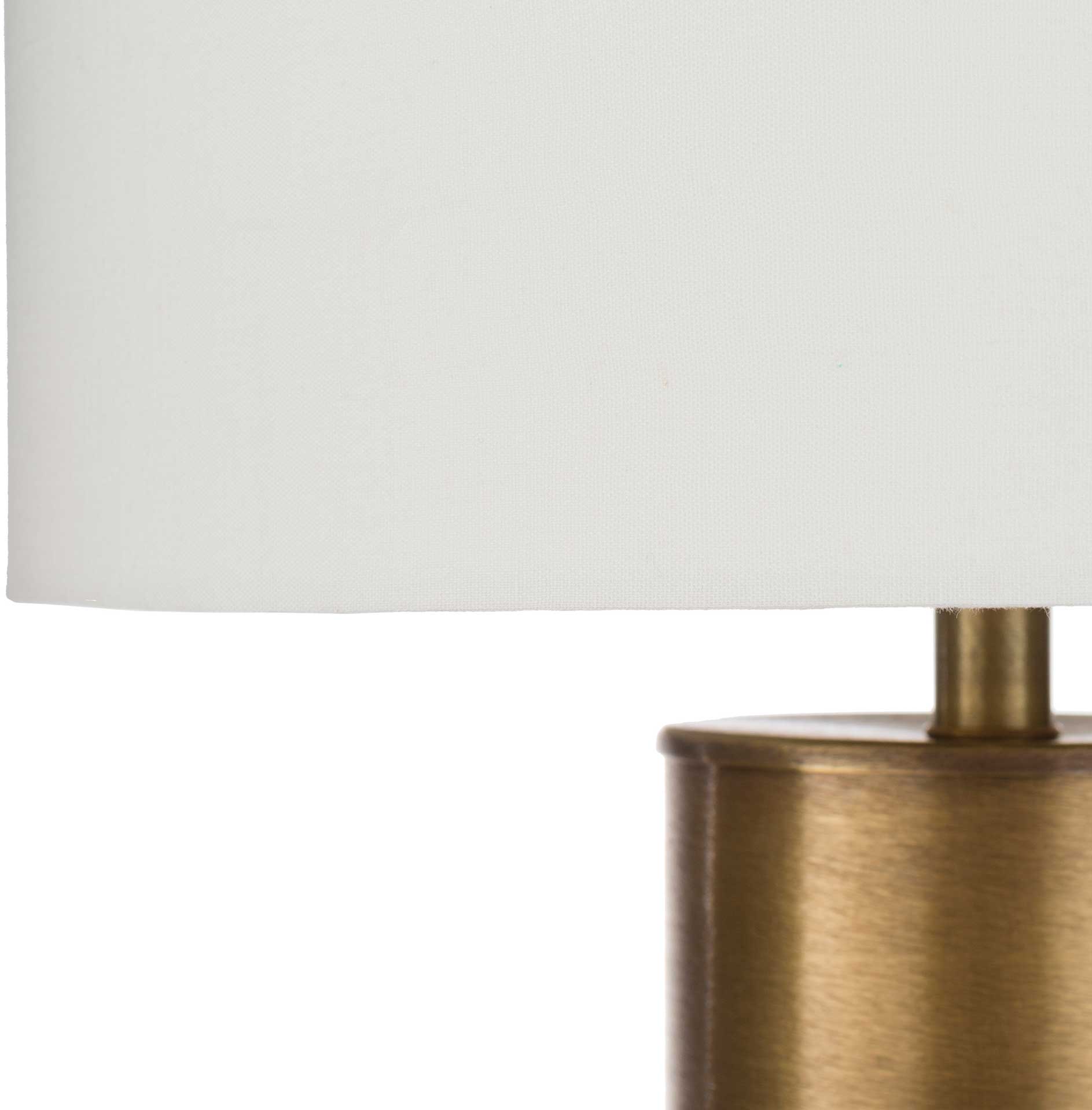 Nevaeh Table Lamp White/Brass/Brown