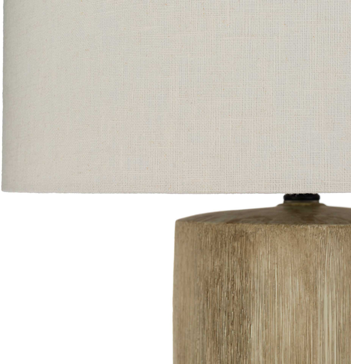Noah Table Lamp Khaki/White/Natural