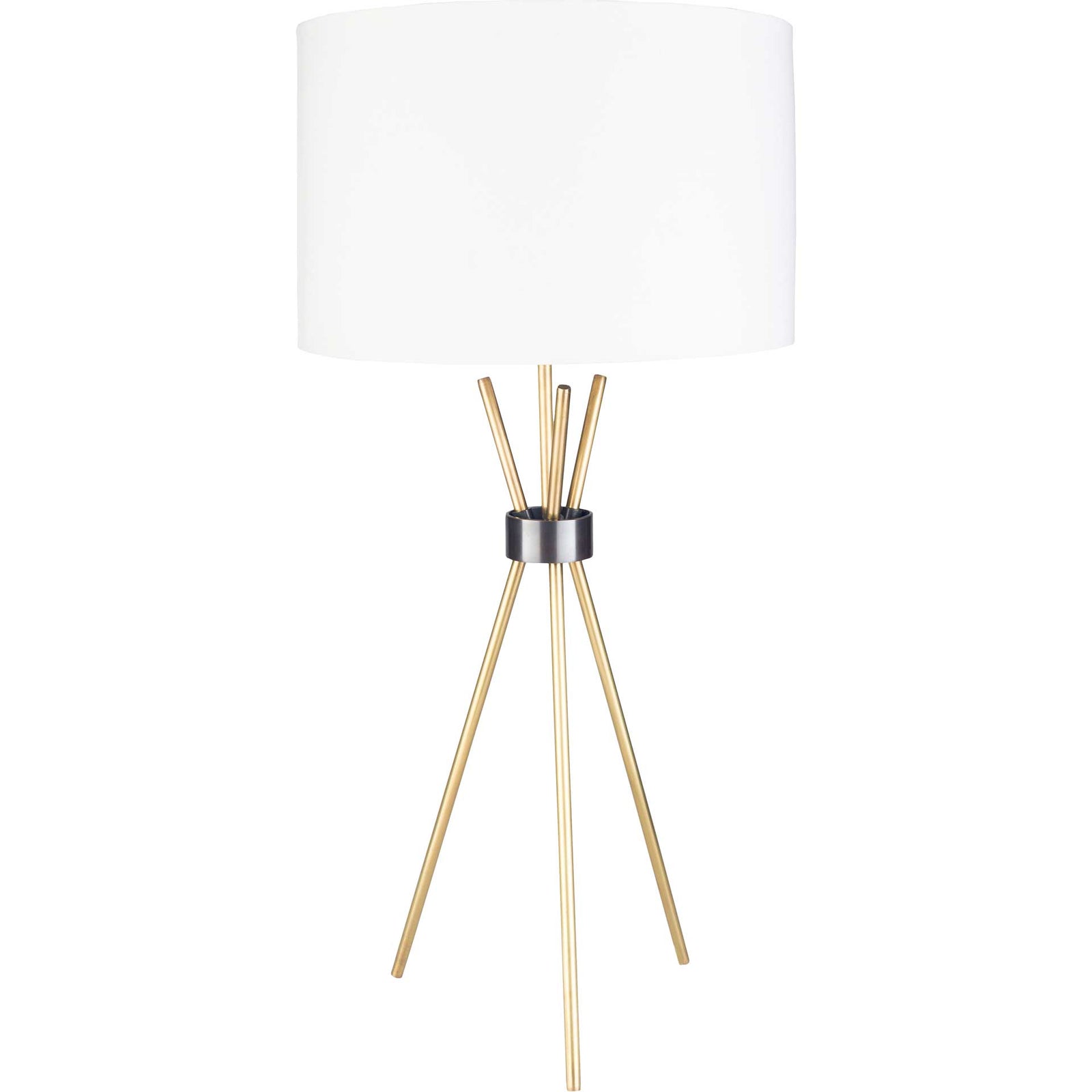 Nalani Table Lamp White/Brass/Ivory