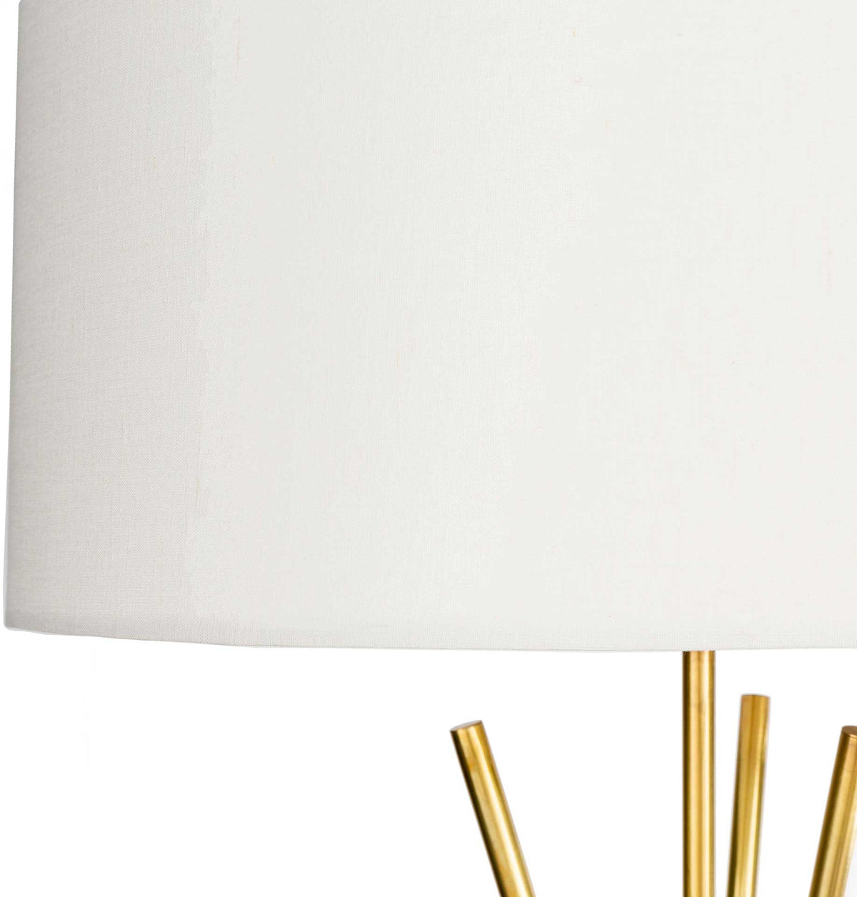 Nalani Floor Lamp White/Brass/Ivory