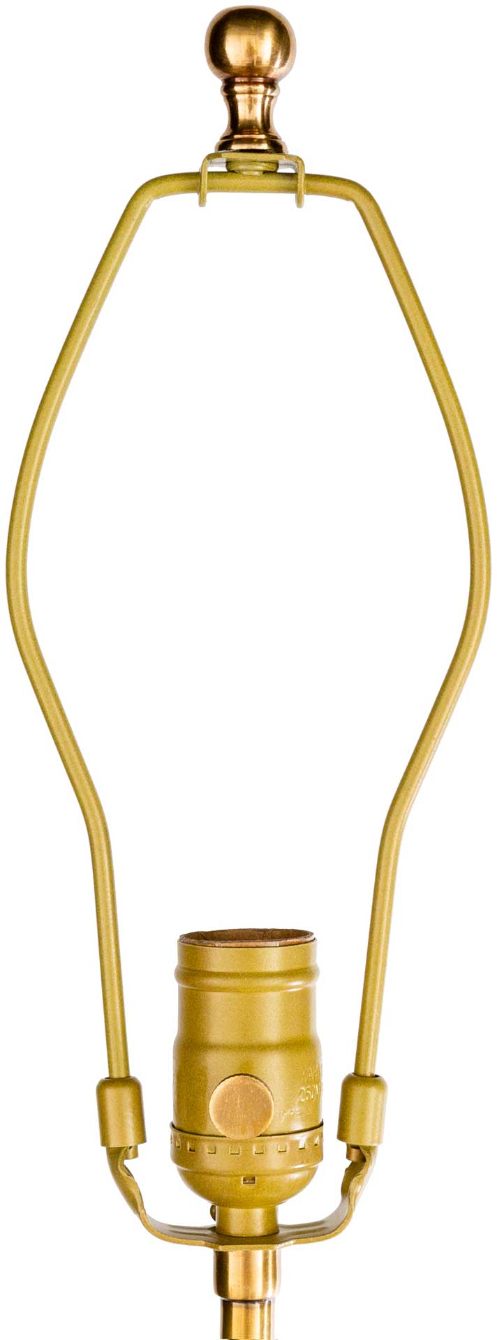 Nalani Floor Lamp White/Brass/Ivory