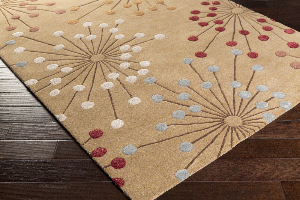 Naya Gold/Burgundy Area Rug