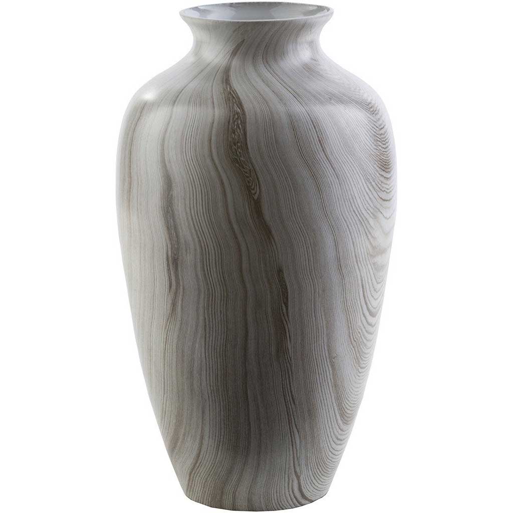 Ortega Glass Table Vase Light Gray Large