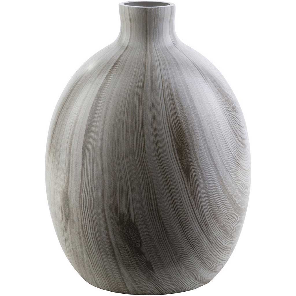 Ortega Glass Table Vase Light Gray Neck