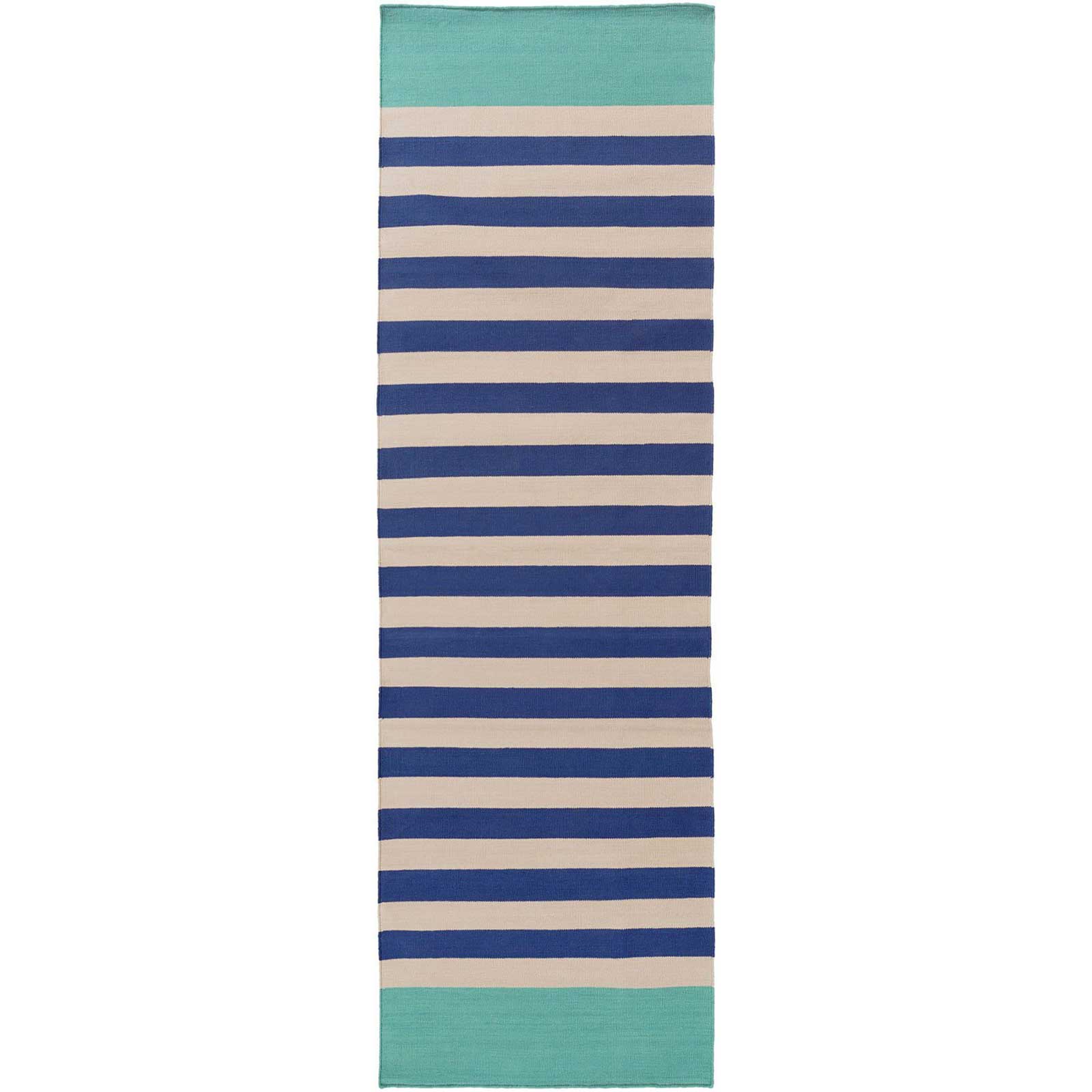 Oxford Cobalt/Light Gray Runner Rug