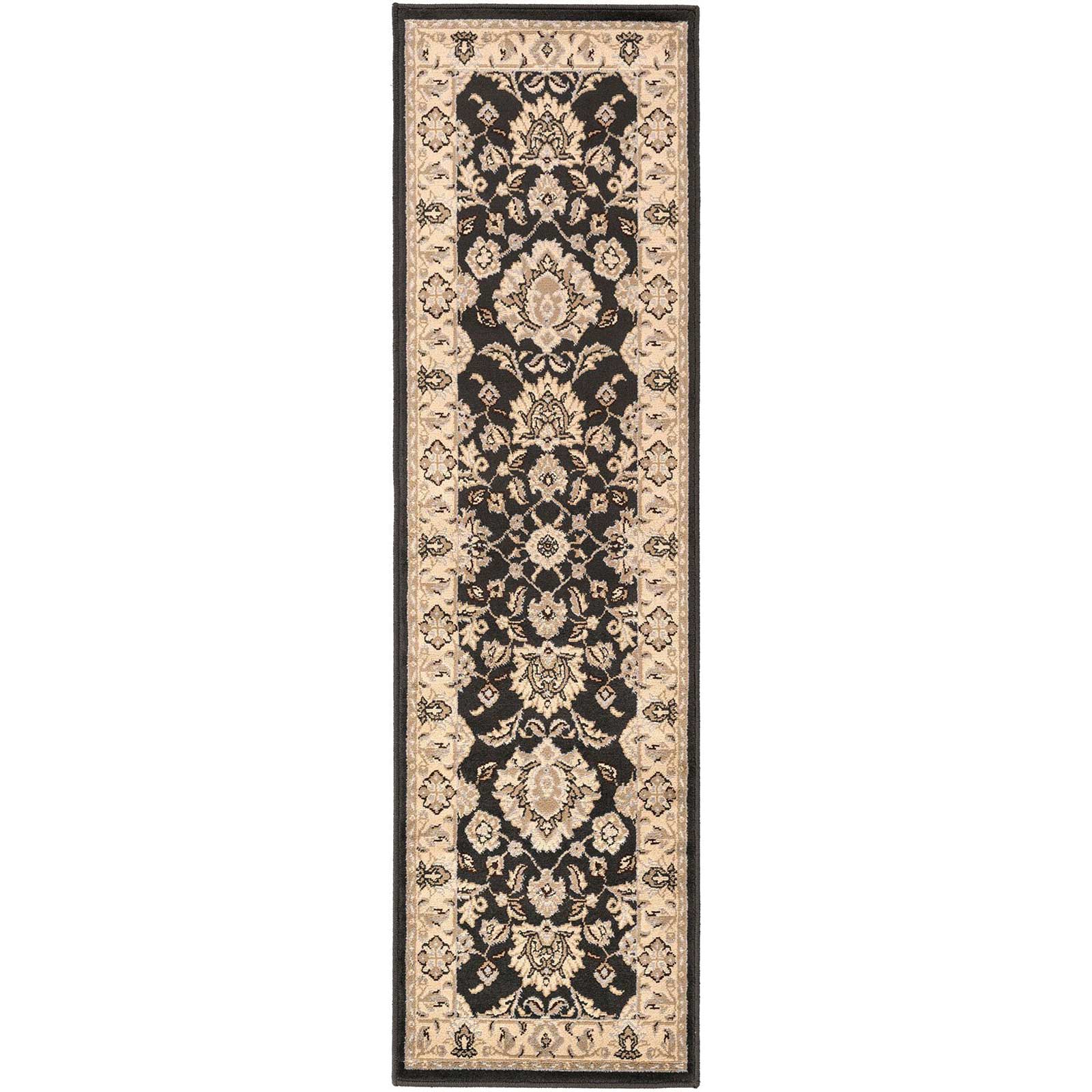 Paramount Charcoal/Beige Runner Rug