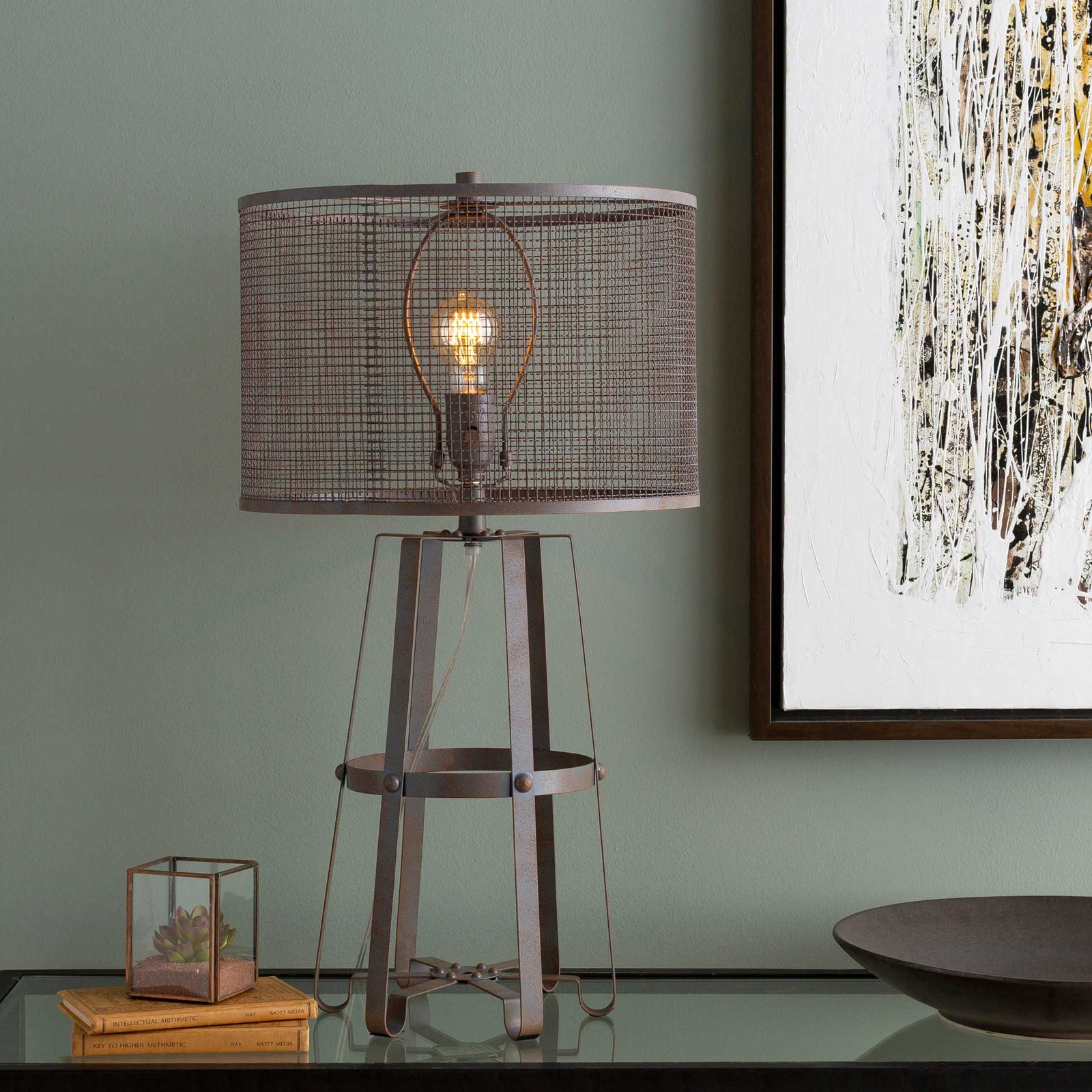 Phoenix Table Lamp Bronze/Rust