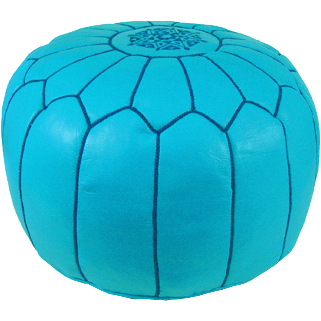Moroccan Pouf Sky Blue