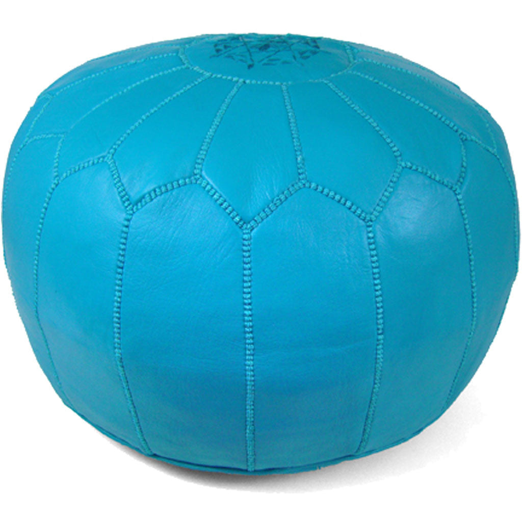 Moroccan Pouf Turquoise