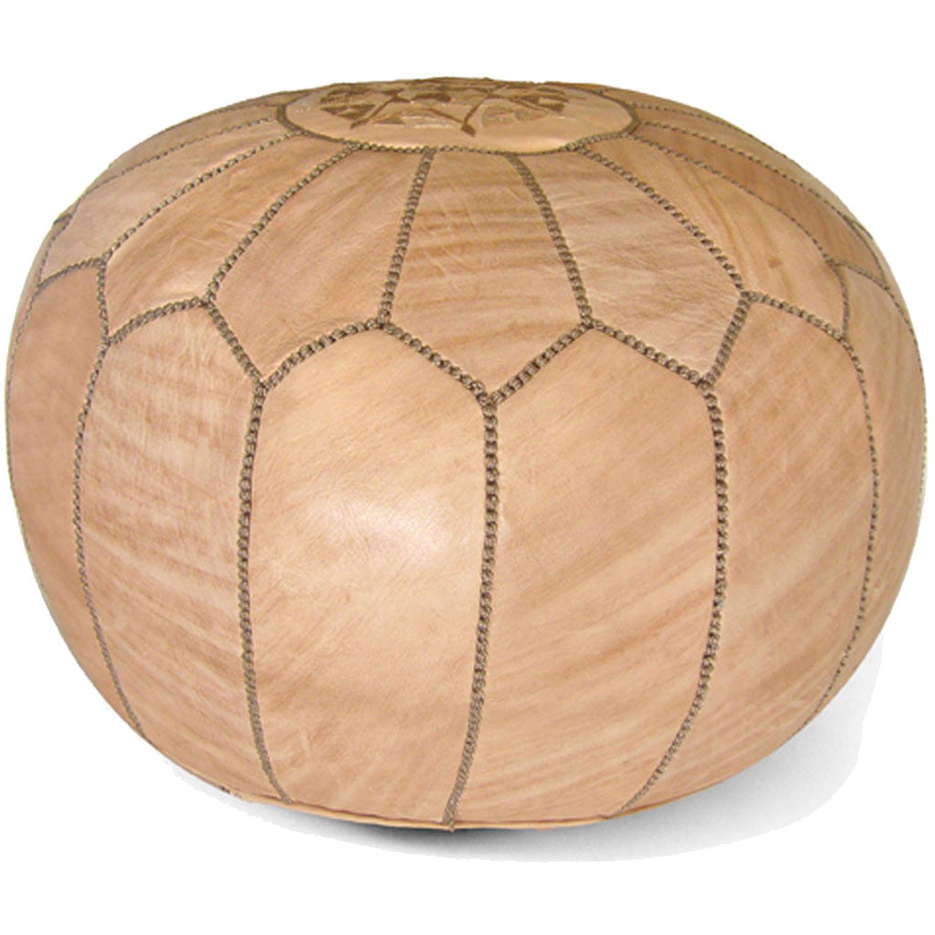 Moroccan Pouf Tan