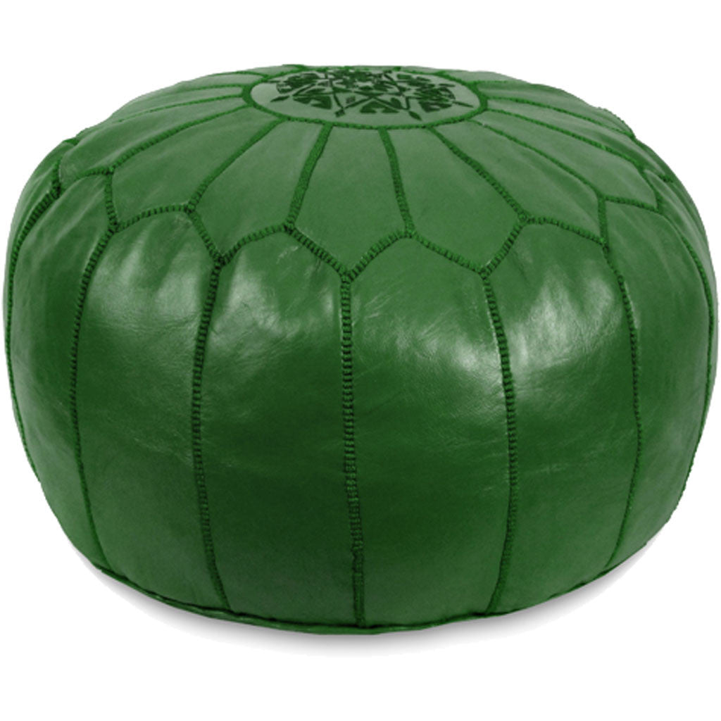 Moroccan Pouf Dark Green