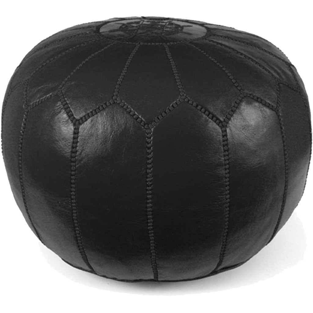 Moroccan Pouf Black