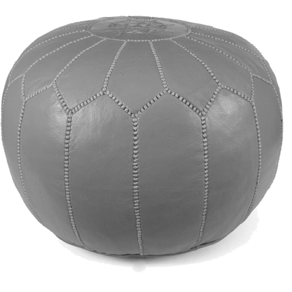 Moroccan Pouf Gray