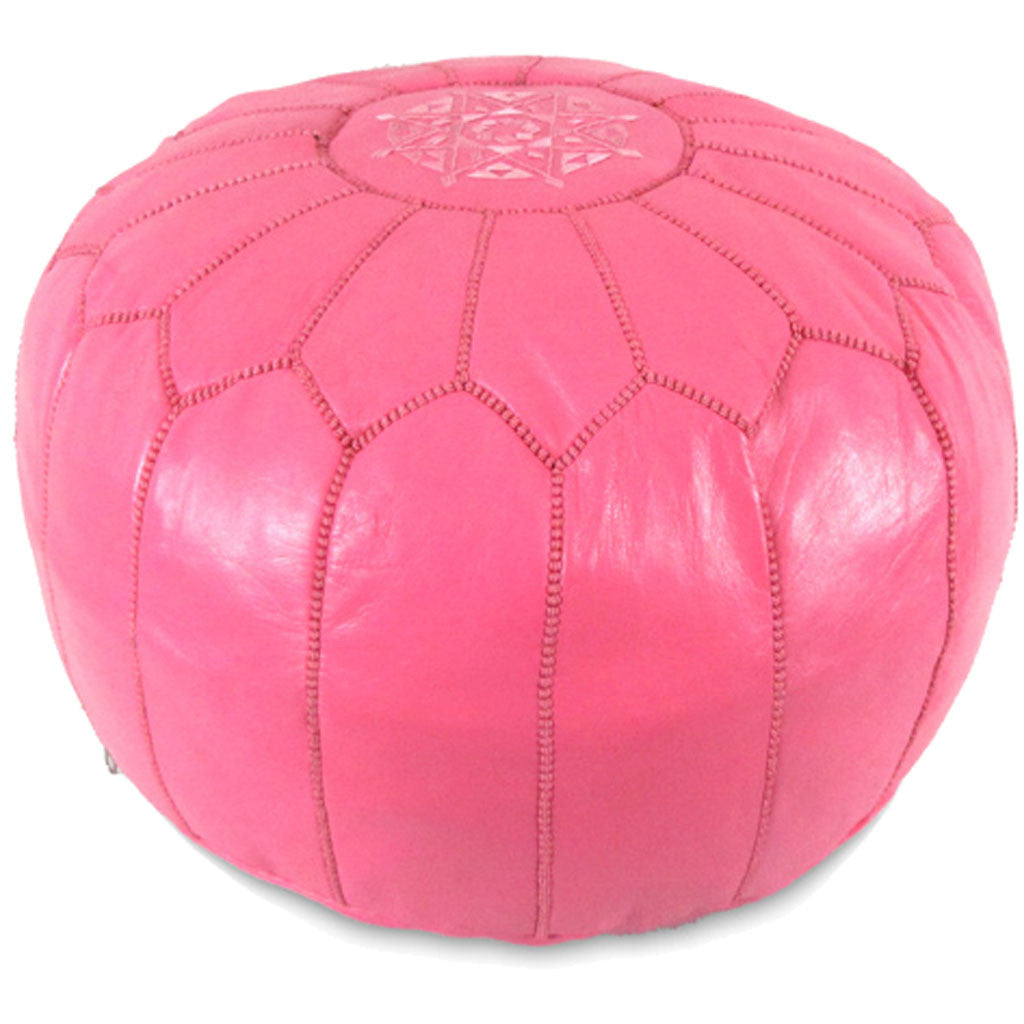 Moroccan Pouf Dark Pink