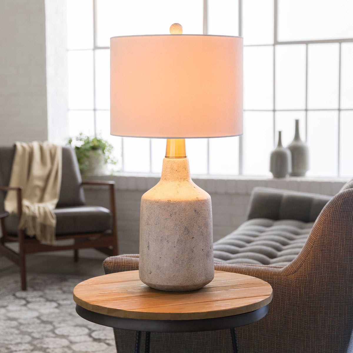 Phoebe Table Lamp White