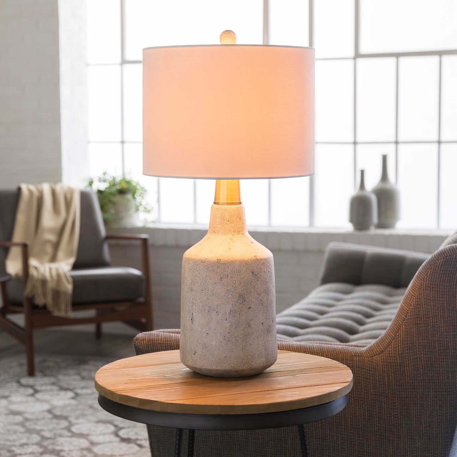 Phoebe Table Lamp White