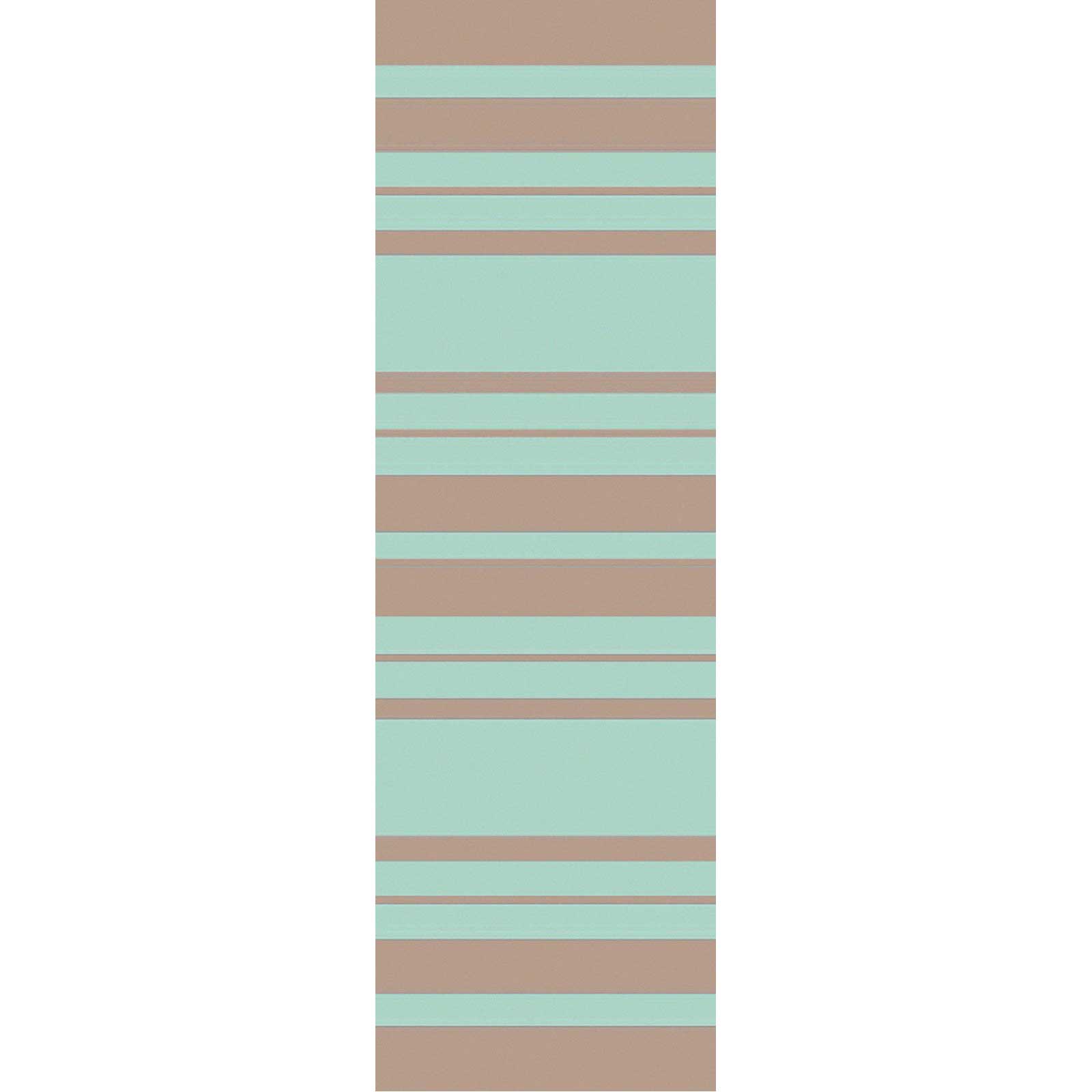 Picnic Striped Mint/Taupe Runner Rug