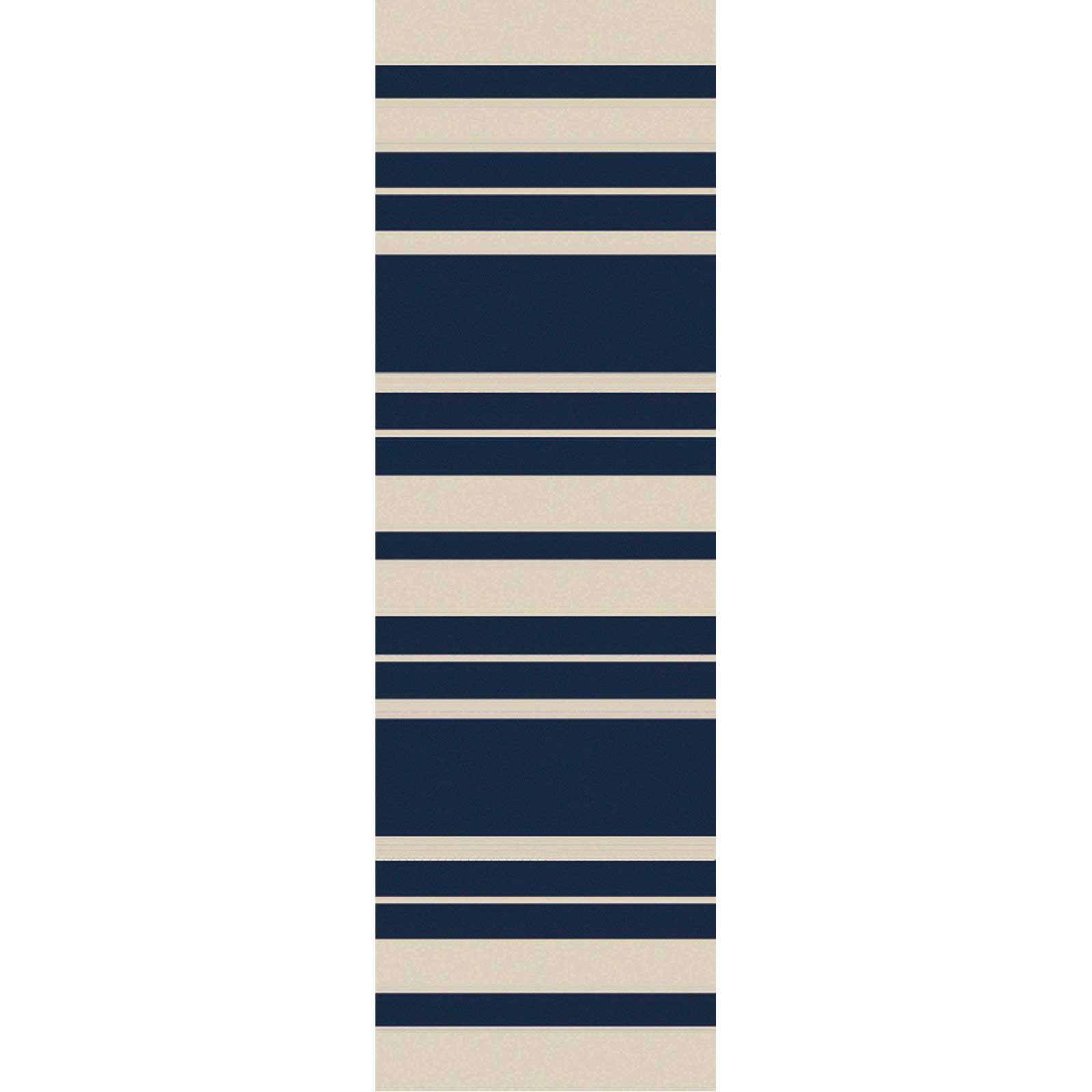 Picnic Striped Navy/Ivory Runner Rug