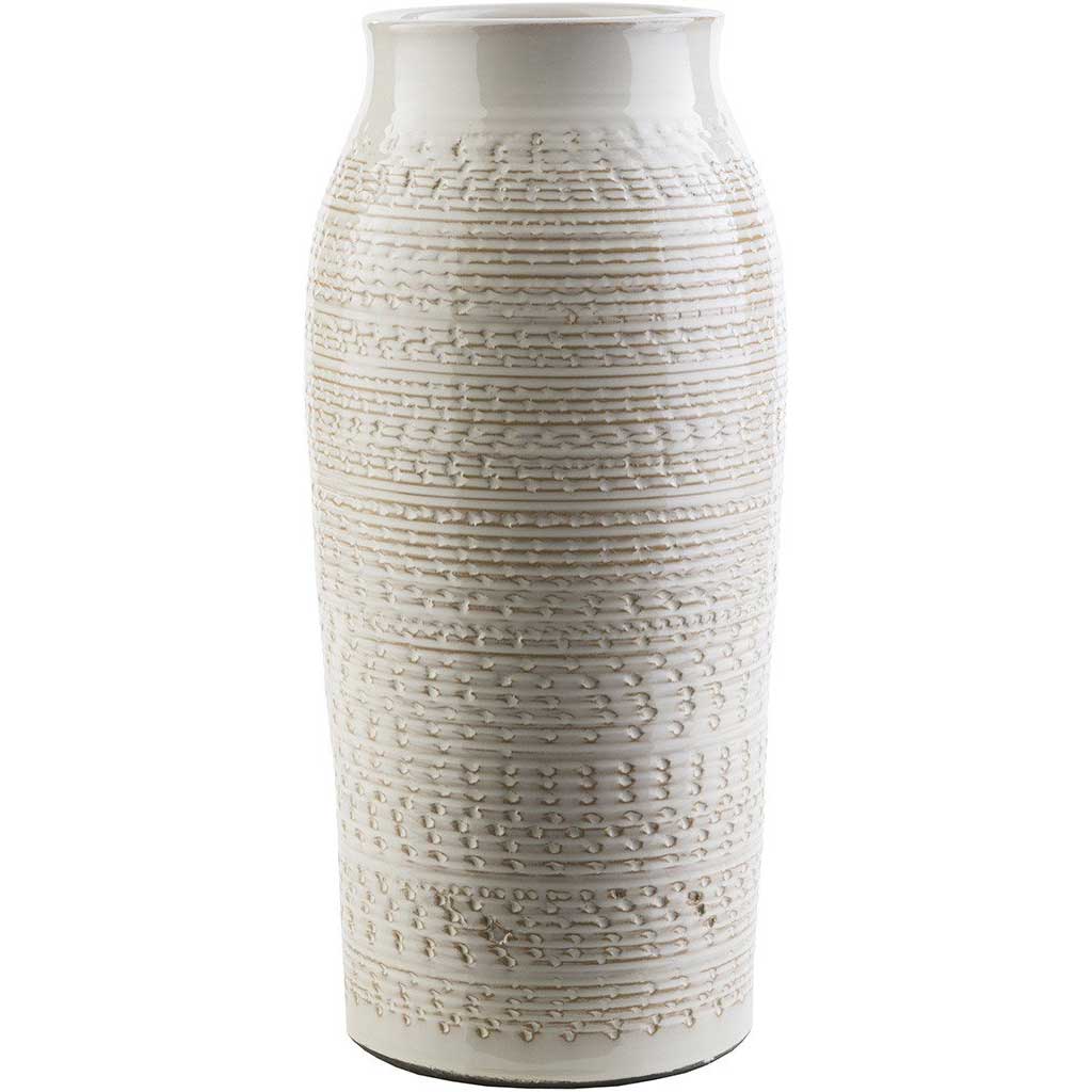 Piccoli Ceramic Table Vase Beige