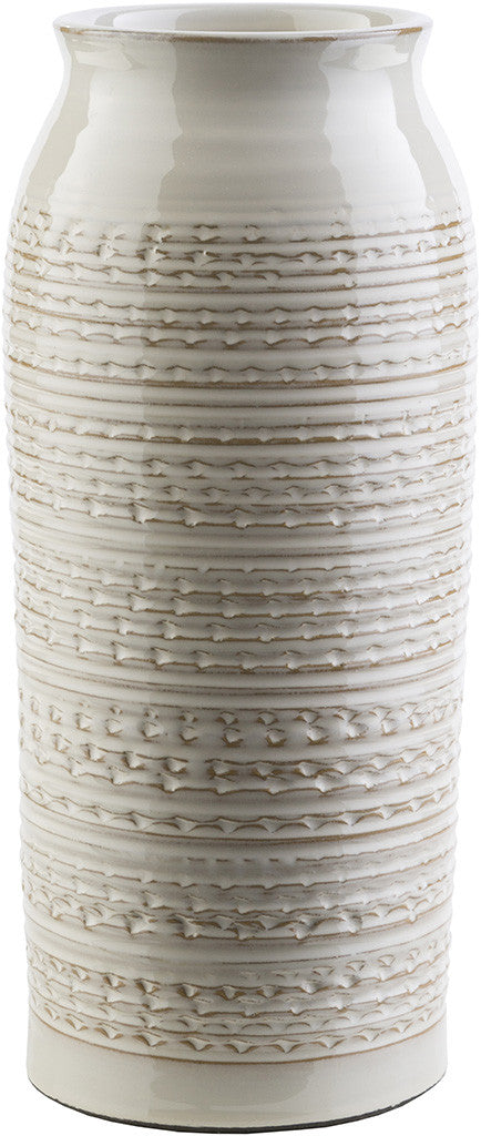 Piccoli Ceramic Table Vase Beige
