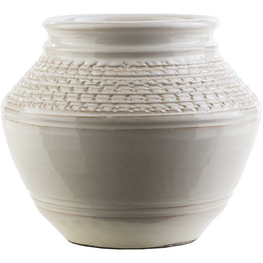 Piccoli Ceramic Table Vase Beige Medium