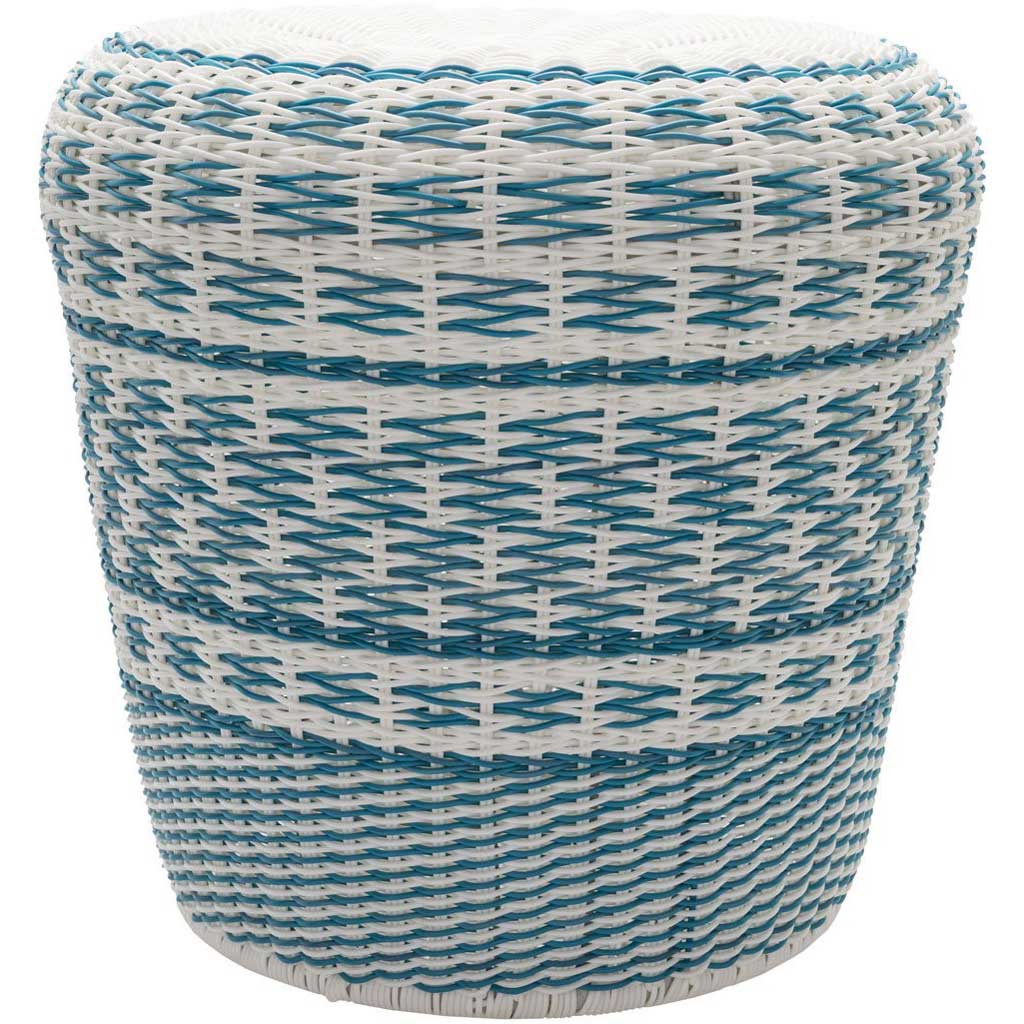 Parkdale Sky Blue/White Stool