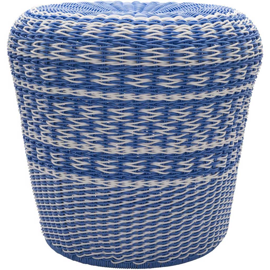 Parkdale Bright Blue/White Stool