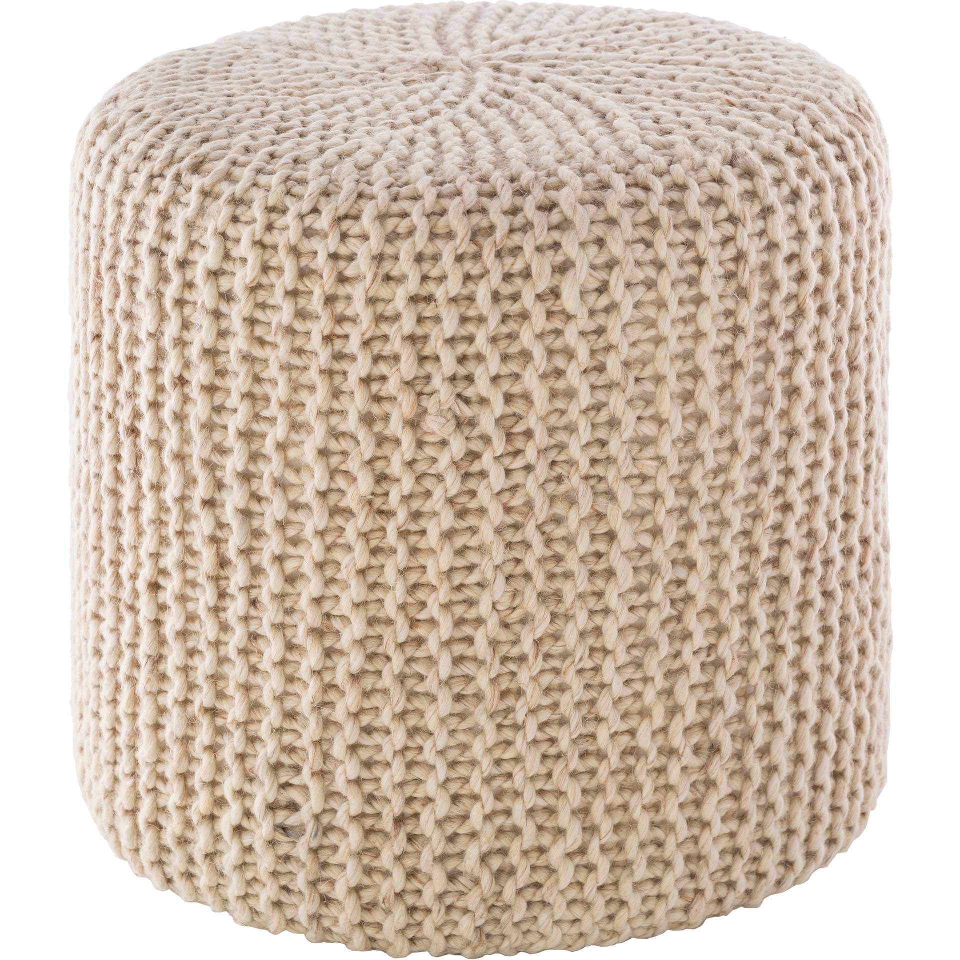 Preston Pouf Ivory