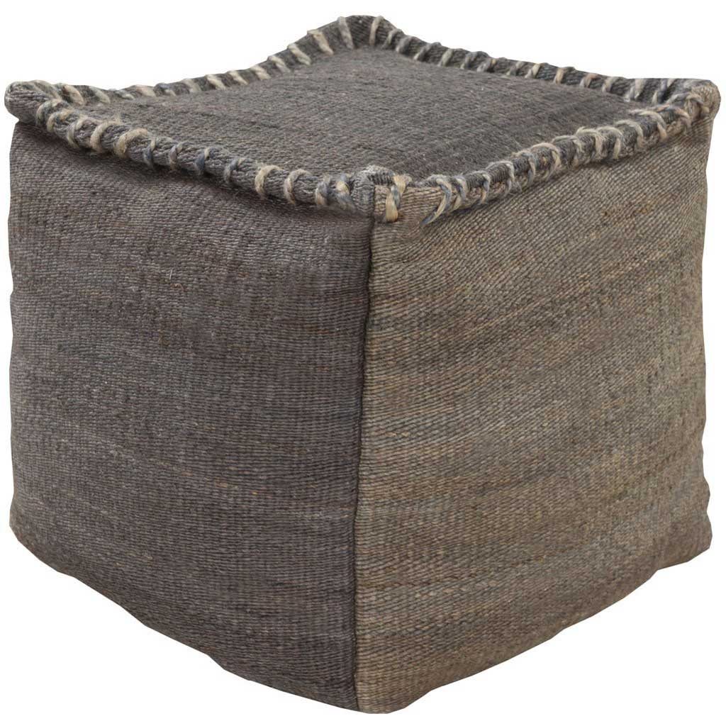Standard Charcoal/Medium Gray Pouf