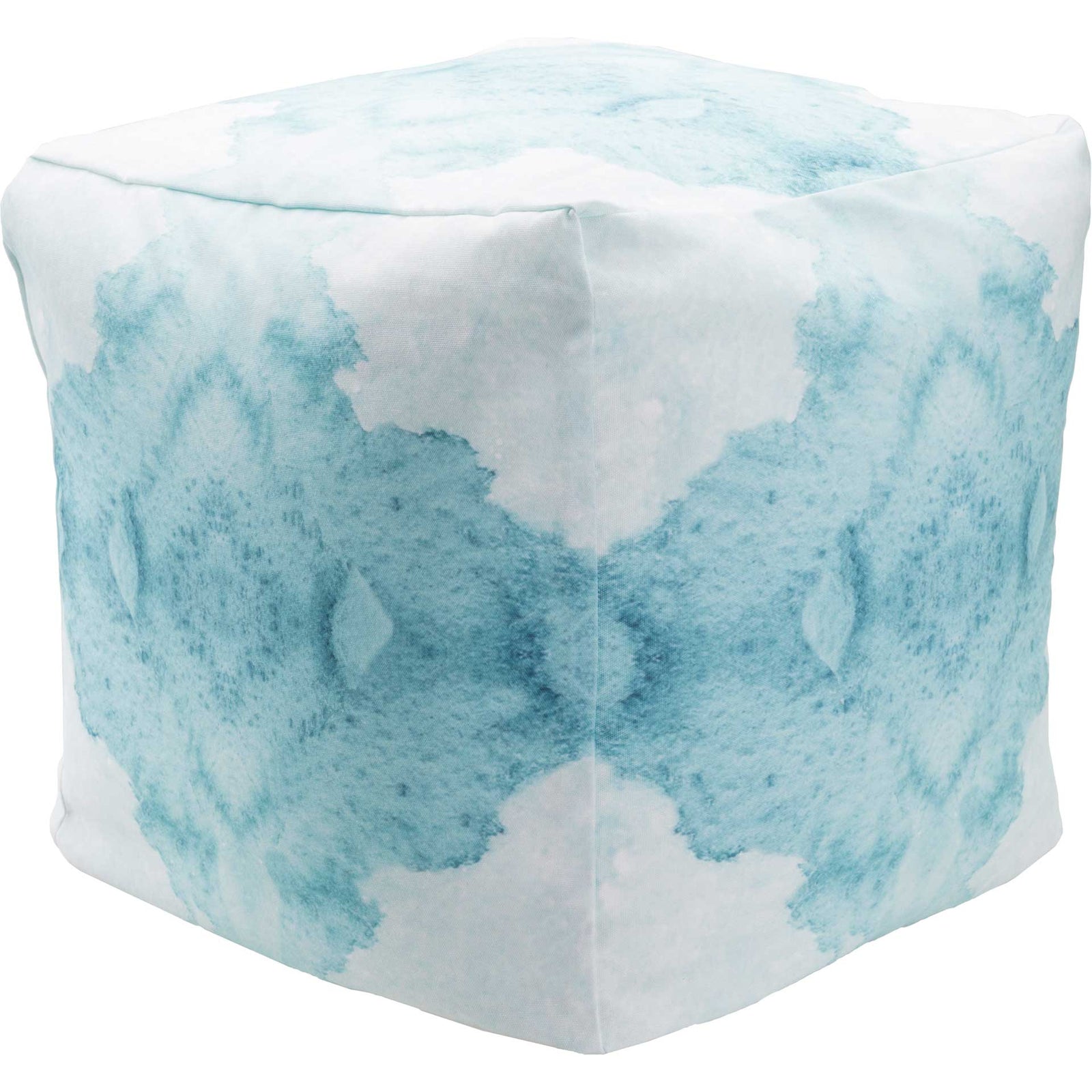 Standard Cube Watercolor Pouf