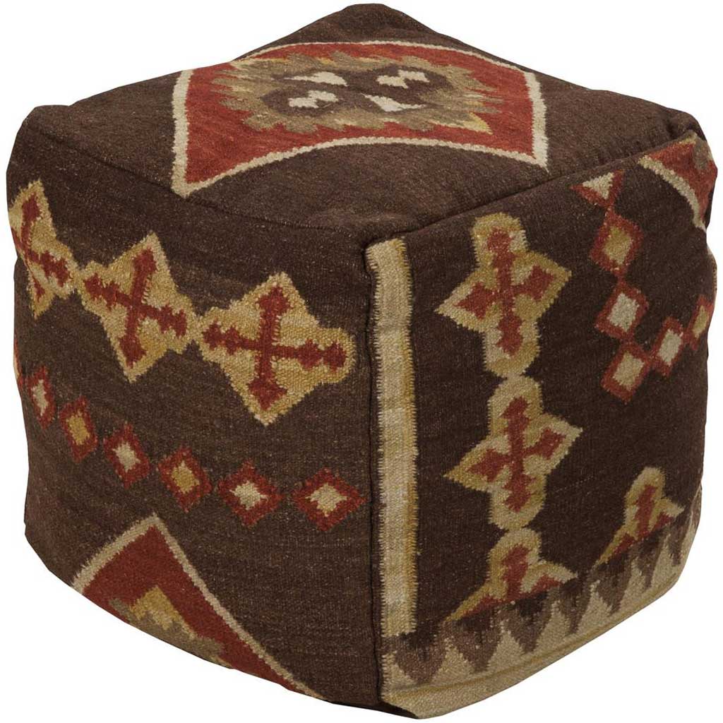 Standard Dark Tone Cube Pouf