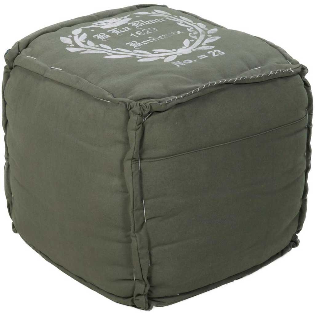 Standard Green Cube Pouf