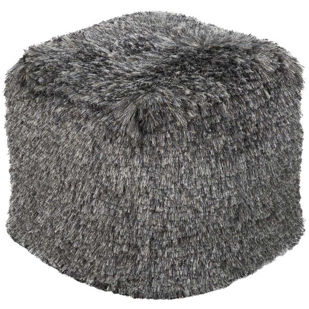 Standard Solid Gray Cube Pouf