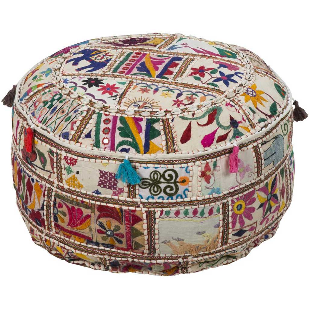 Standard Multi-Color Cylinder Pouf