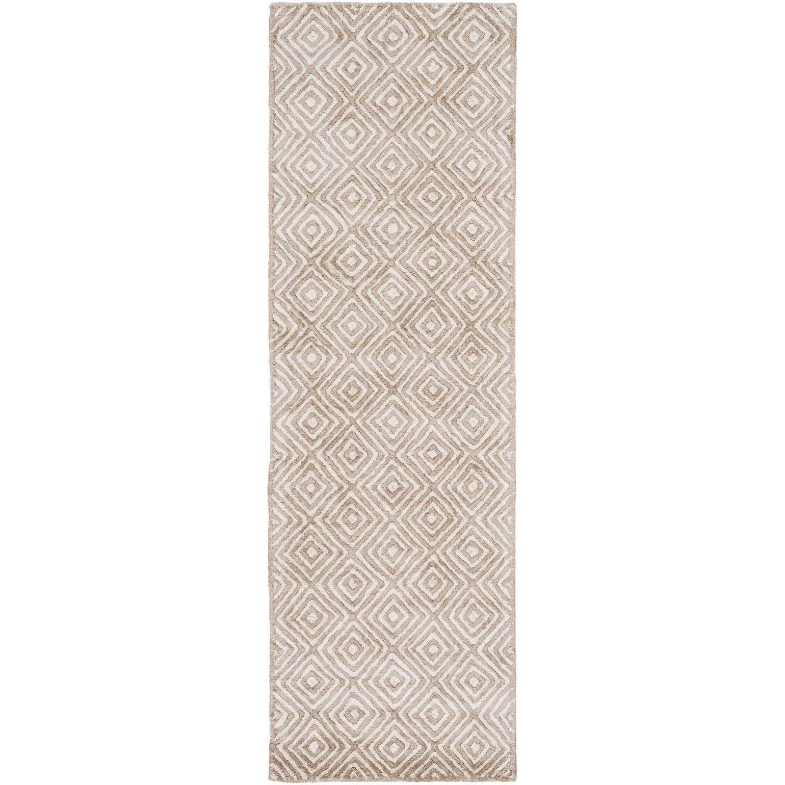 Quartz Ivory/Mocha Runner Rug