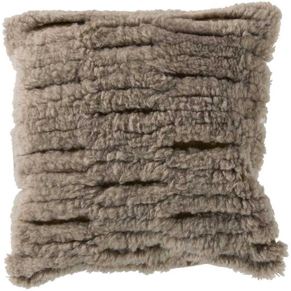 Charming Cut Out Taupe/Gold Pillow