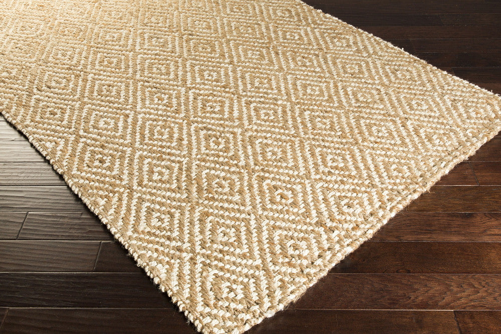 Reeds Diamond Ivory/Beige Area Rug