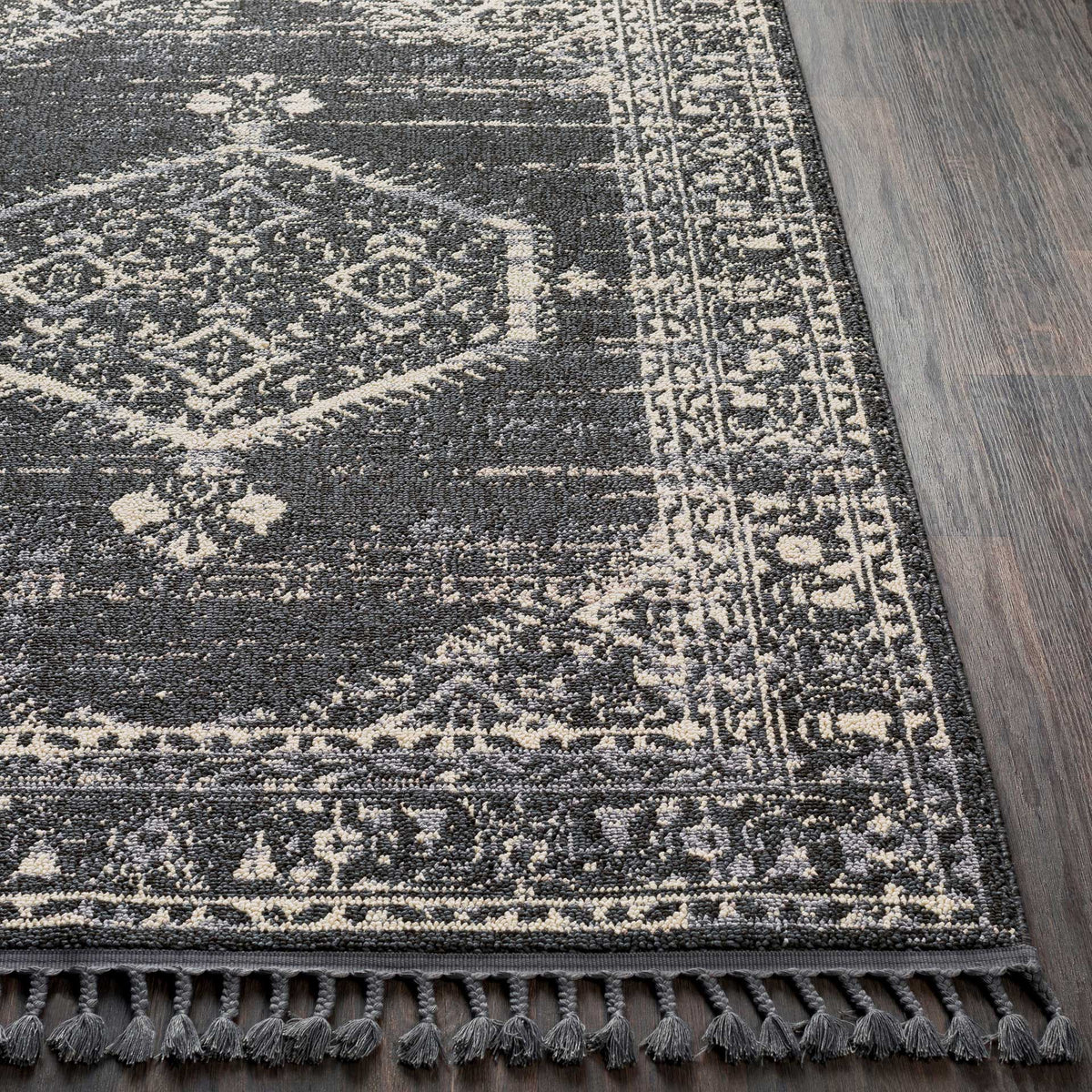Restoration Charcoal/Cream Area Rug