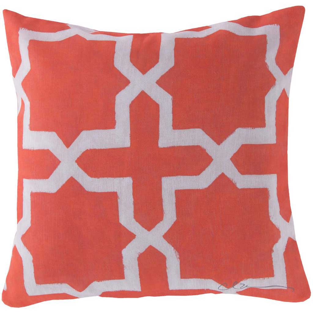 Striking Star Coral/Beige Pillow