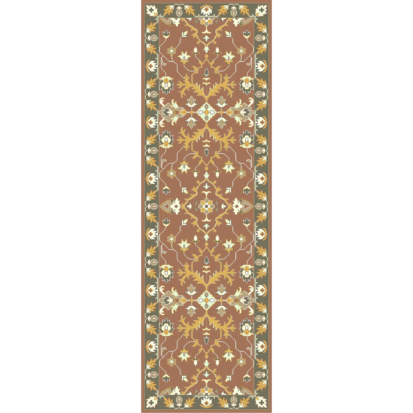 Relic Rust/Black Runner Rug