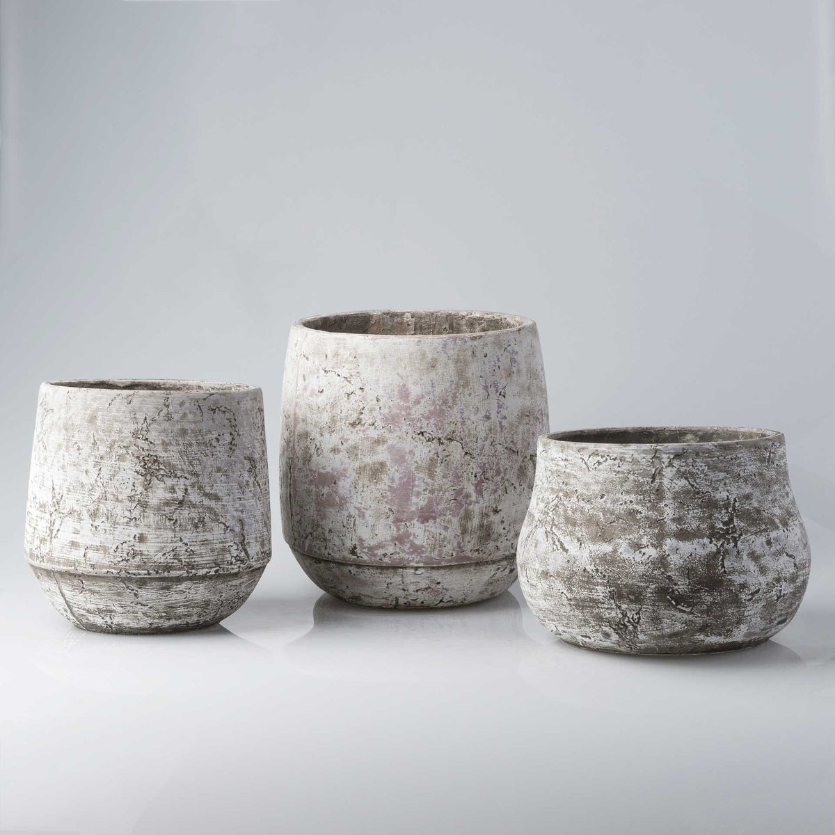 Rome Cement Pot Light Gray