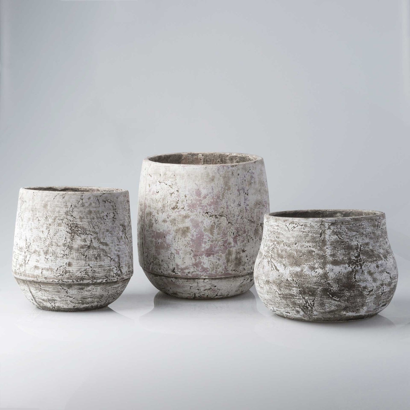 Rome Cement Pot Light Gray