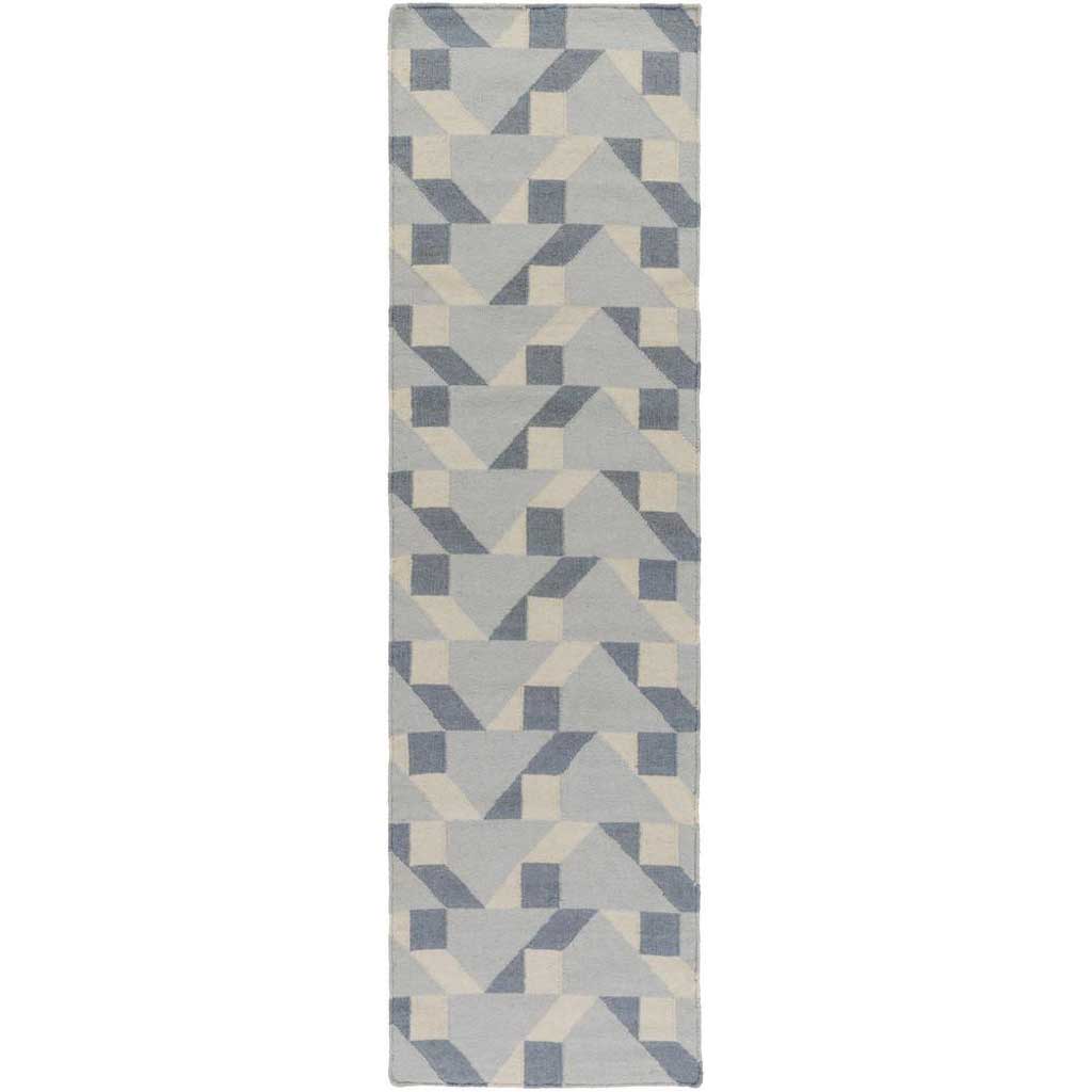 Rivington Gray/Slate/Ivory Runner Rug