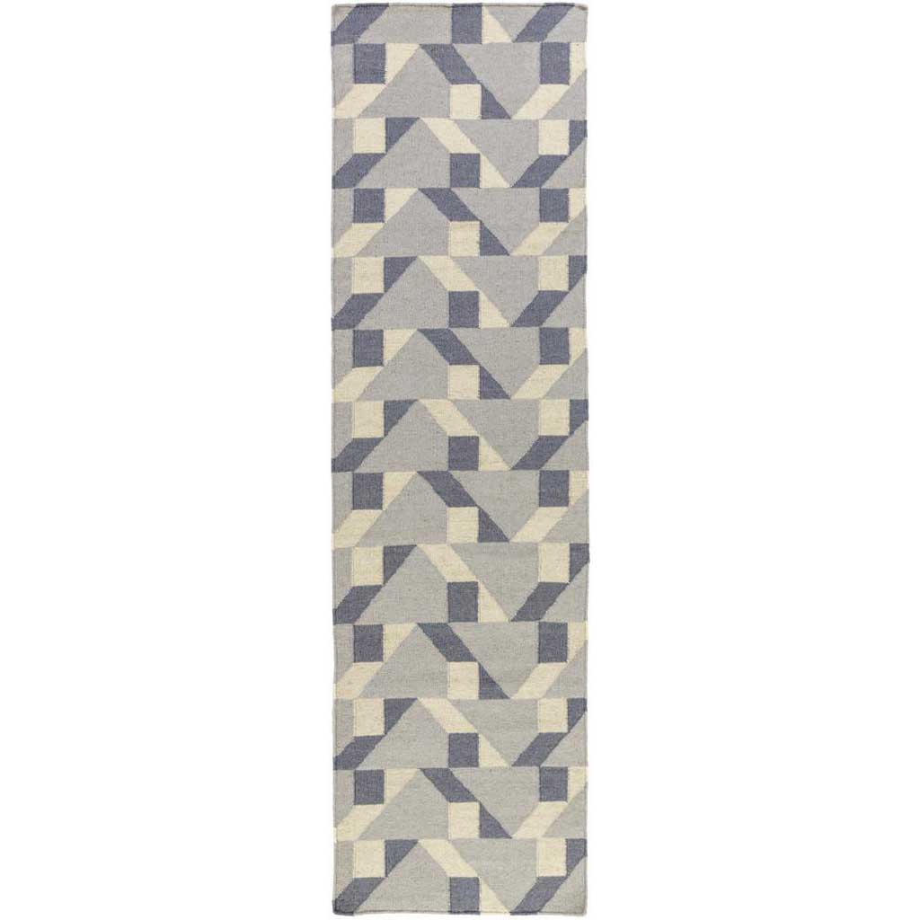 Rivington Gray/Moss/Ivory Runner Rug
