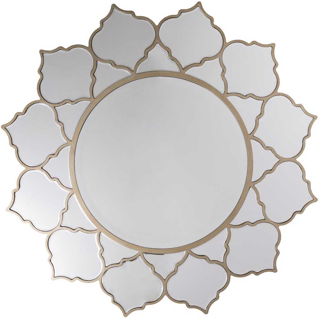 Rowland Champagne 39x39 Wall Mirror
