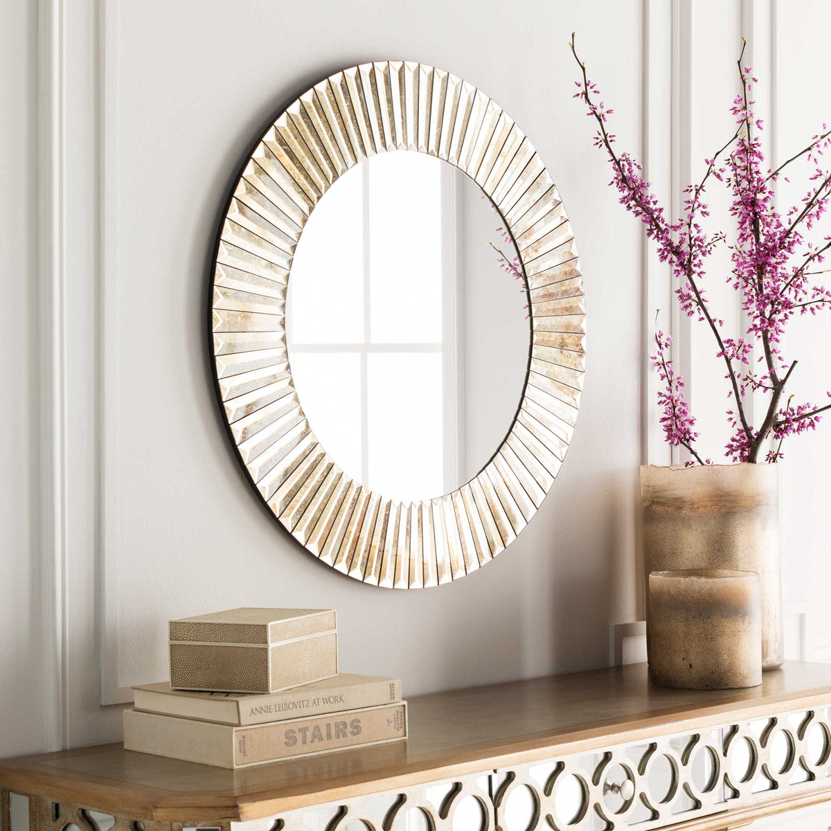 Reed Mirror Bronze