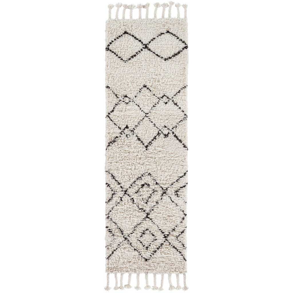 Sherpa Ivory/Taupe Runner Rug