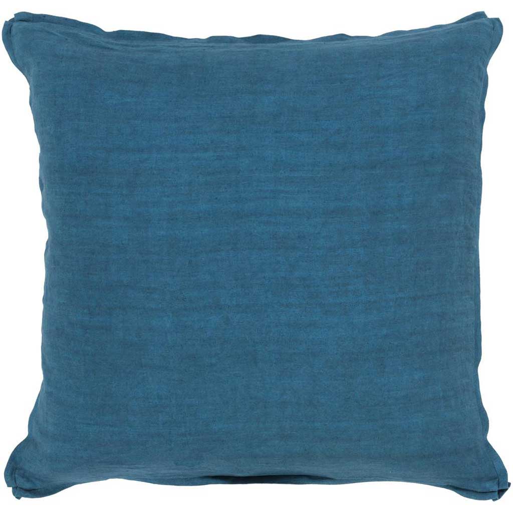 Luxury in Linen Teal Pillow
